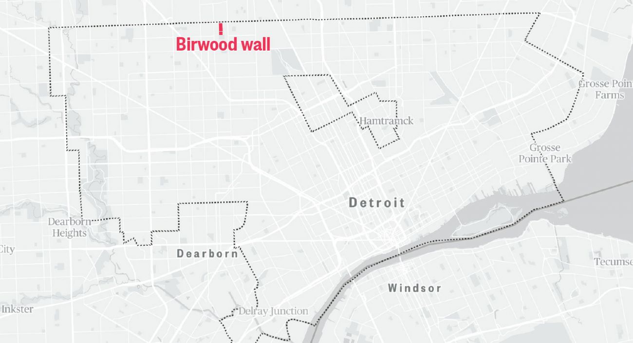 Detroit’s Birwood wall