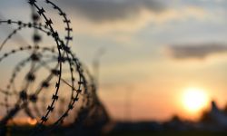 barbed wire of prison fence