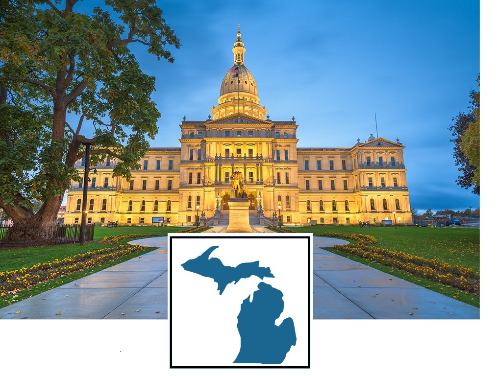 Michigan election guide 2022 logo