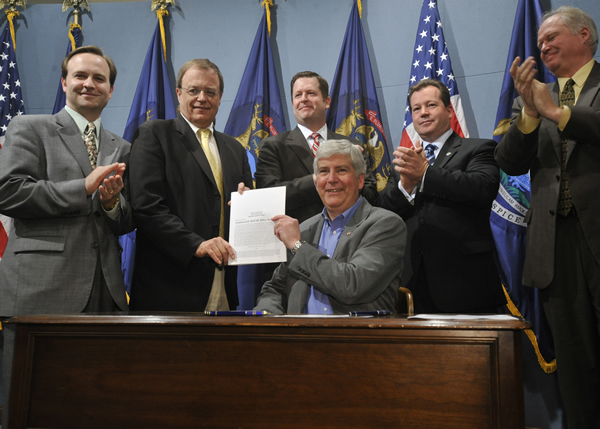 business leaders and the governor