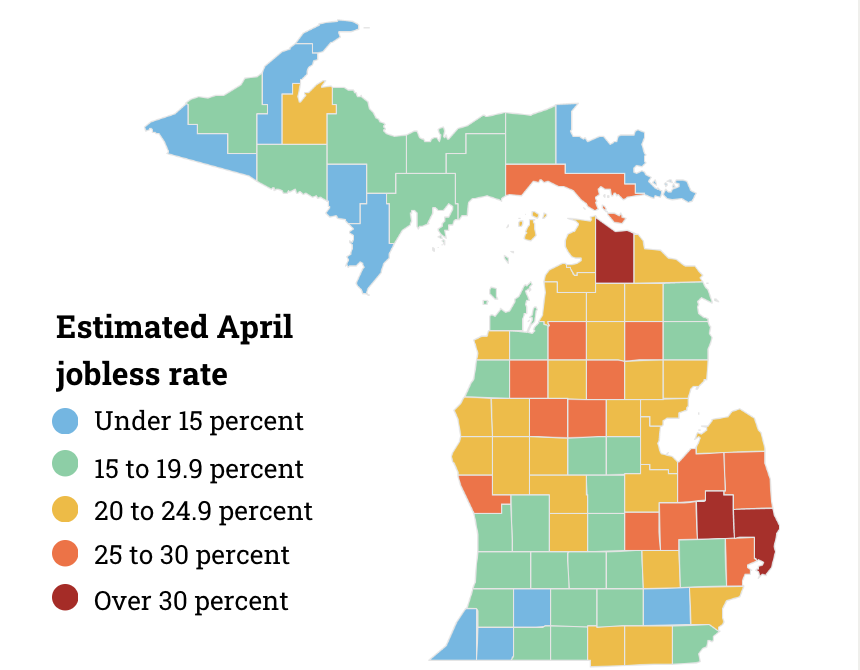 counties in michigan map How Some Michigan Counties Are Insulated Against  counties in michigan map