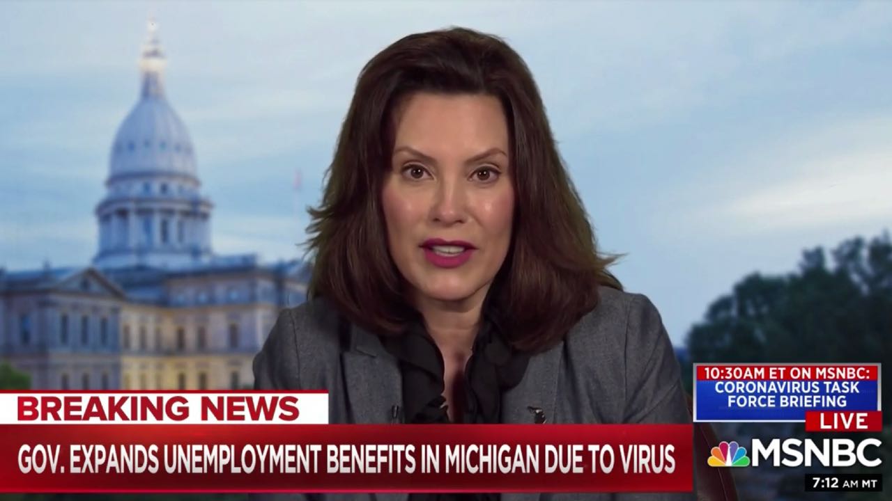 Gov. Gretchen Whitmer on MSNBC Gov. Gretchen Whitmer on MSNBC