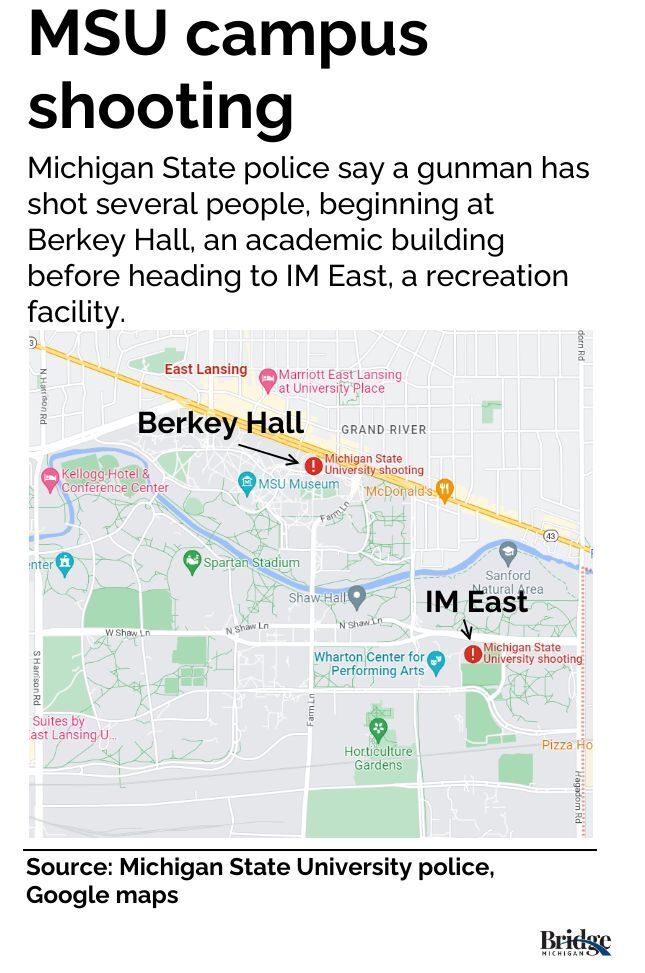 michigan state shooting map