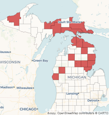 counties map