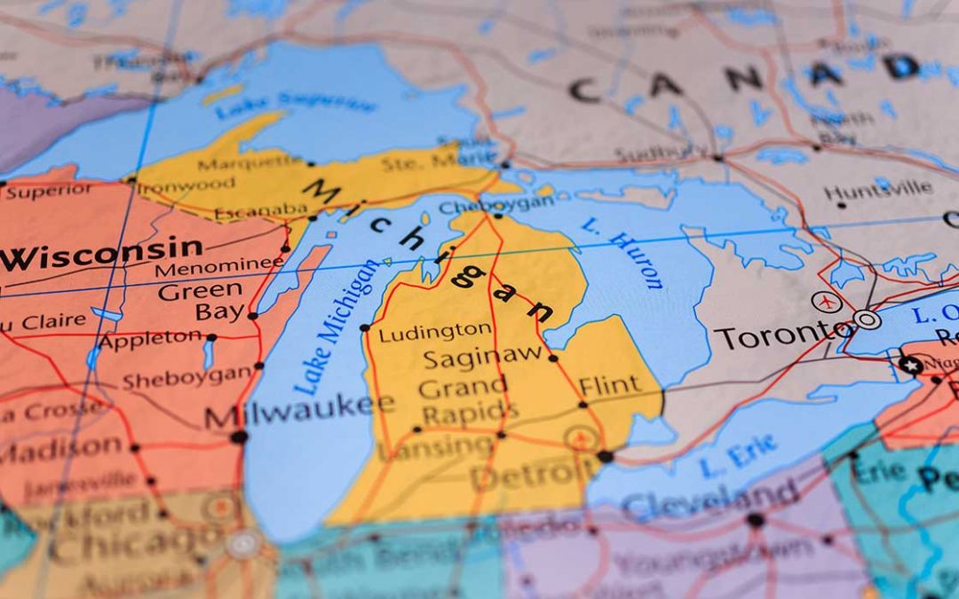 Color Forecast Michigan Map 2022