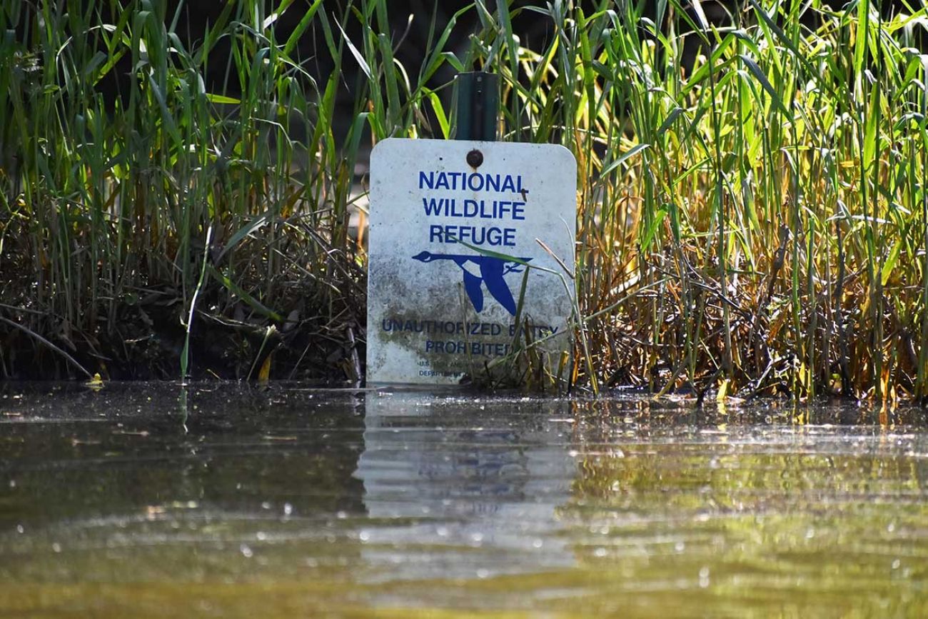 sign at the Shiawassee National Wildlife Refuge