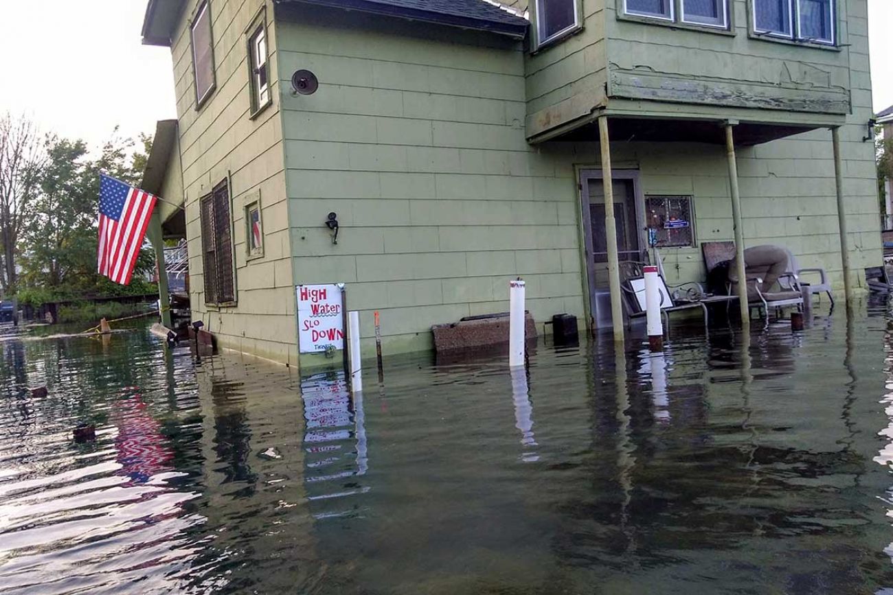 flooding in etroit’s Jefferson-Chalmers neighborhood