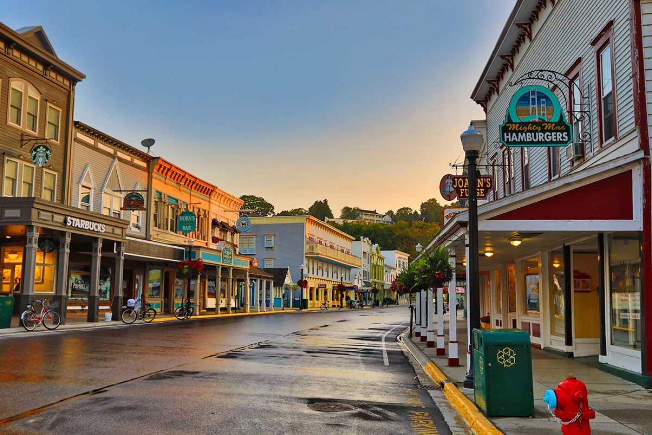 downtown Mackinac island