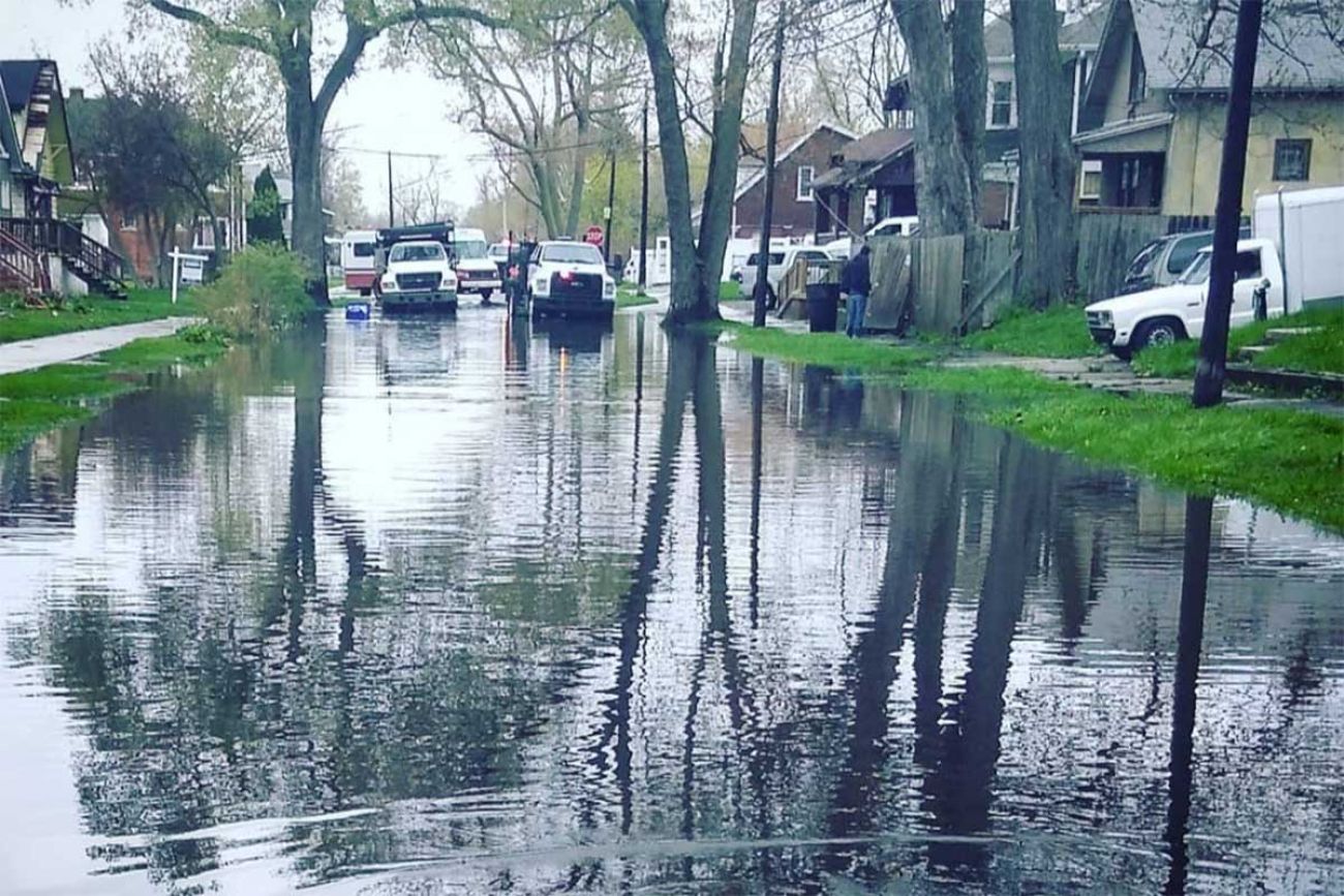 flooded streets