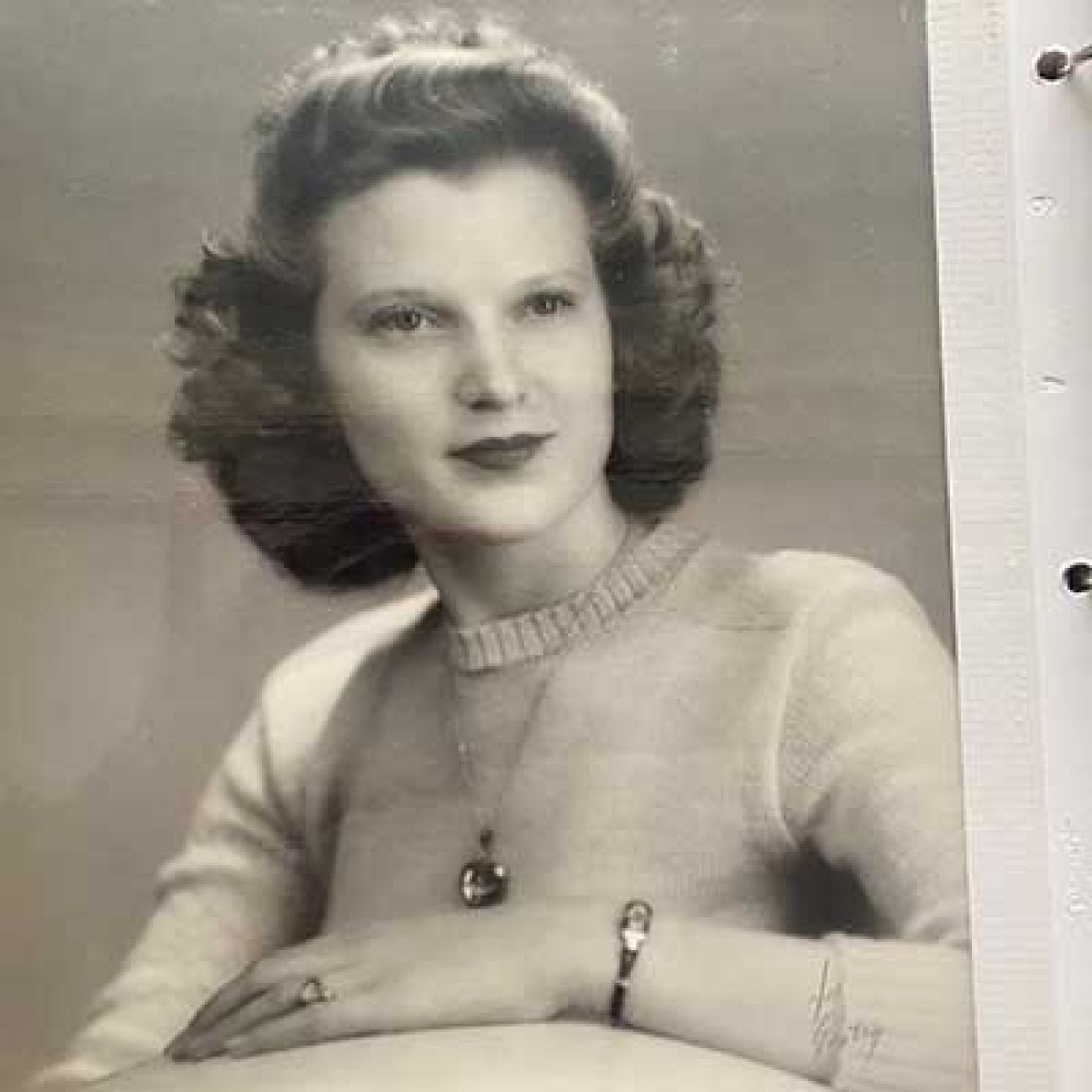 Lucille Butts at about age 18. 