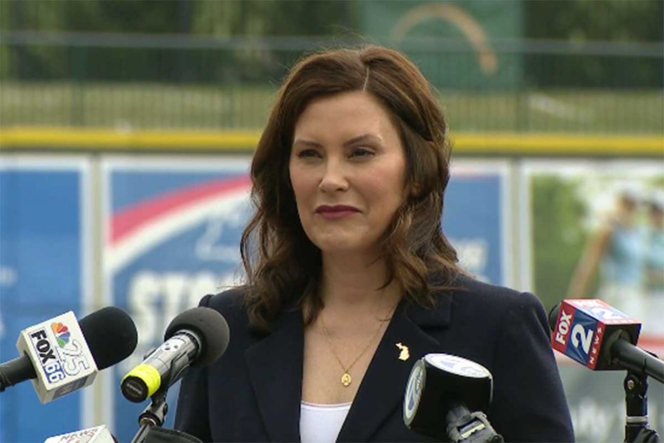 Gov. Gretchen Whitmer says all COVID-19 restrictions will end in Michigan by July 1. (Screenshot)