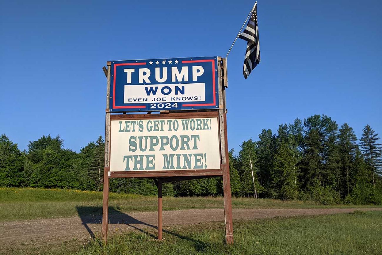 trump won sign