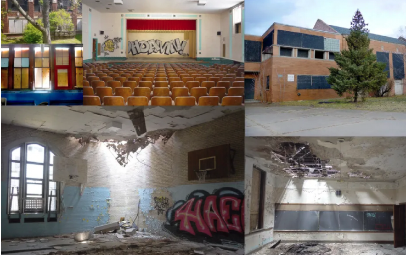 Schools left vacant in Detroit 
