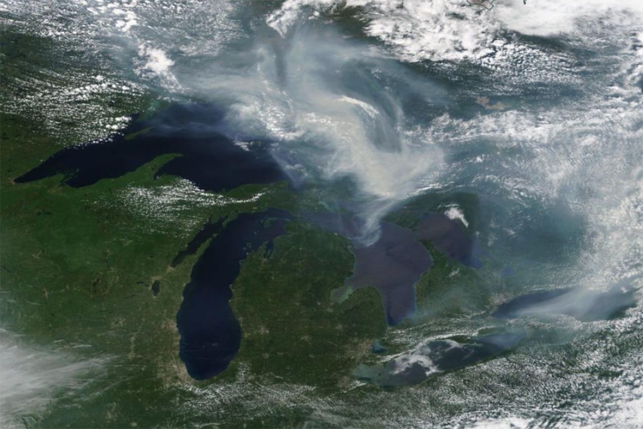 Wildfires Michigan 2025