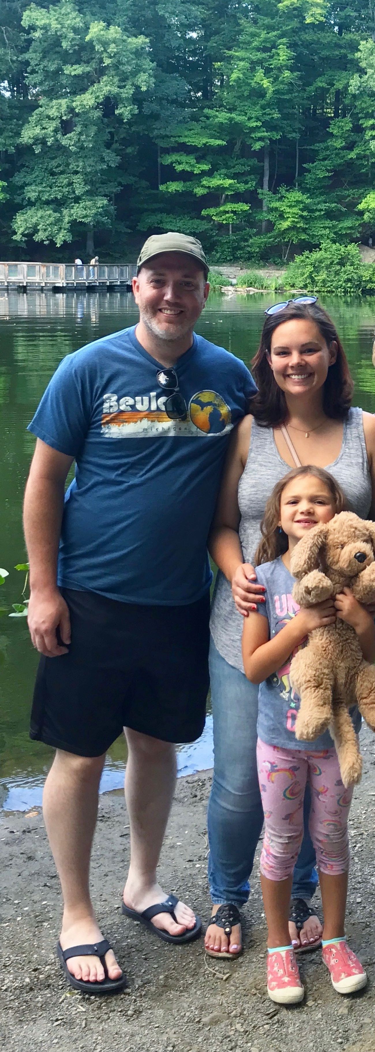 Aimee Gram, Sean Scane and Aimee’s daughter, Ava,