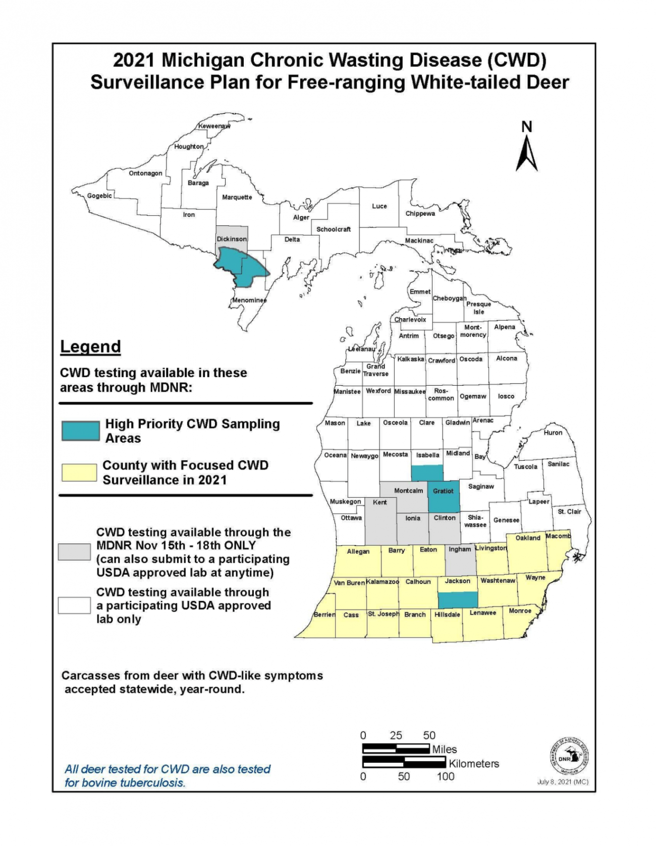 chronic wasting disease in Michigan’s deer