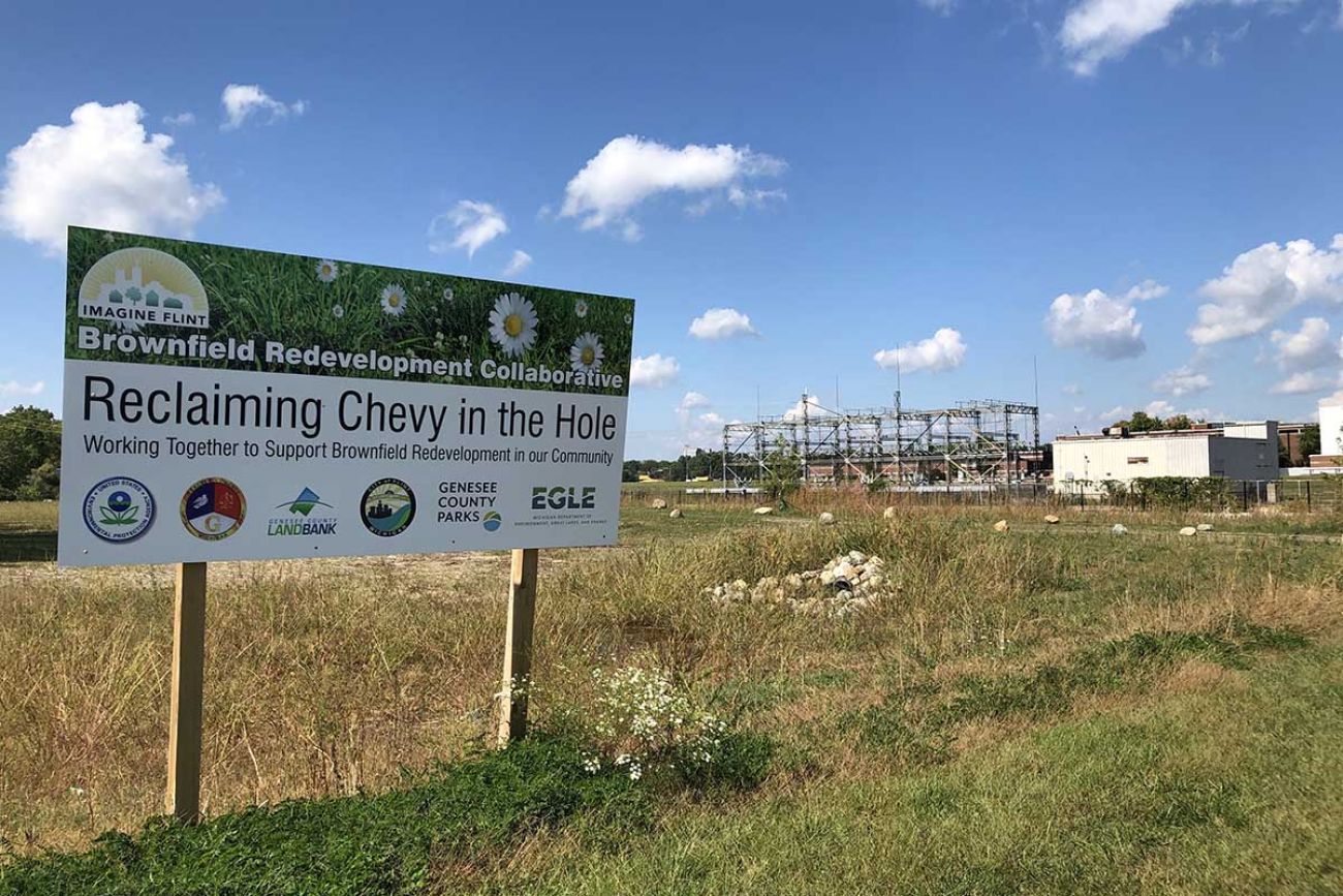 site of Flint’s former Chevrolet factory 