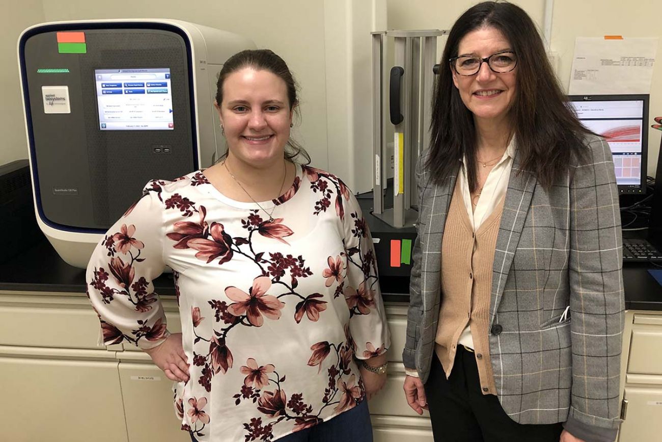 lab director Stephanie Wheeler and CEO Anna Langerveld