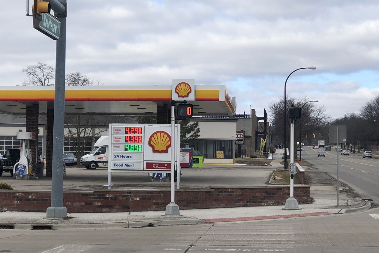 gas station