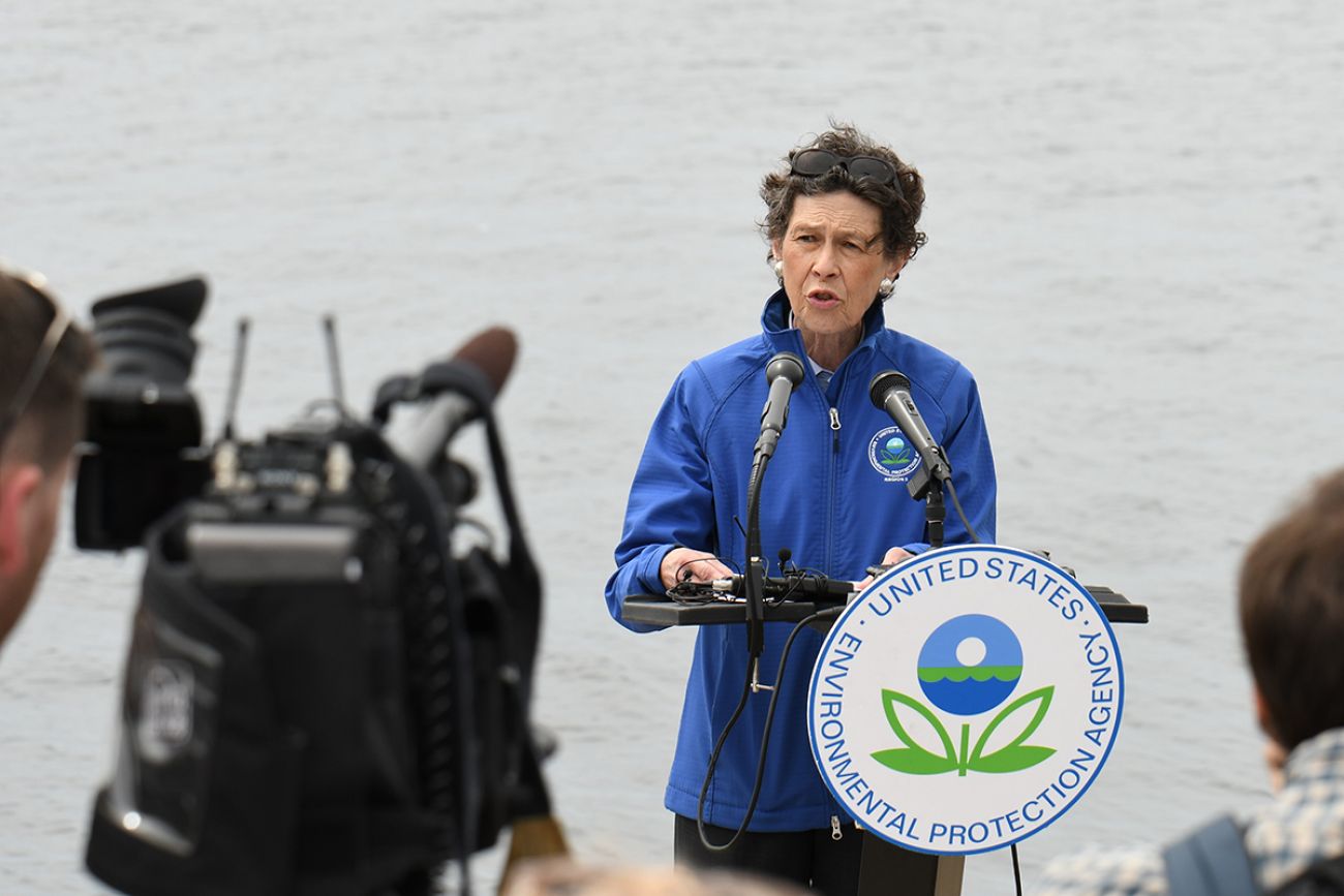 Debra Shore at podium