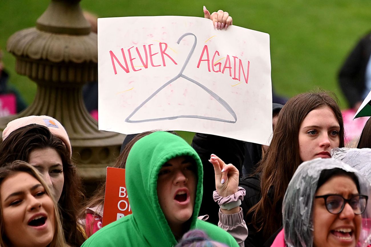 protest in Lansing