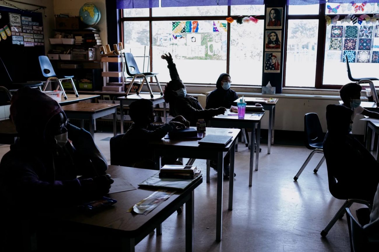 students in the classroom