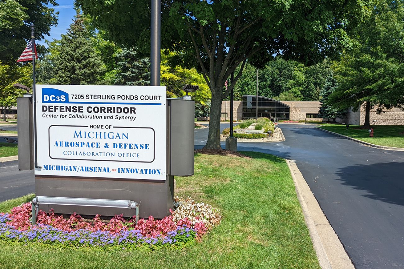Sign of office building