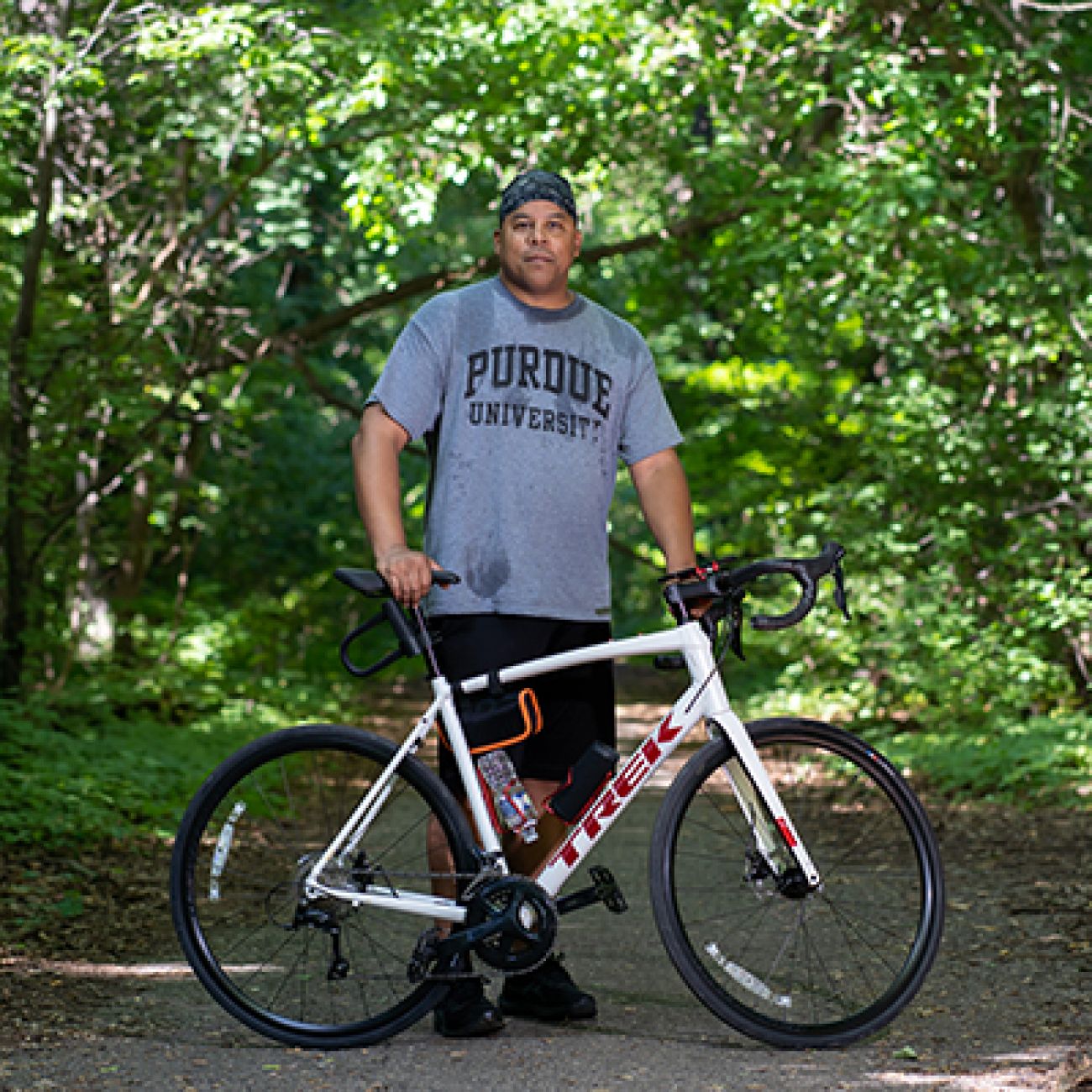 man with bike