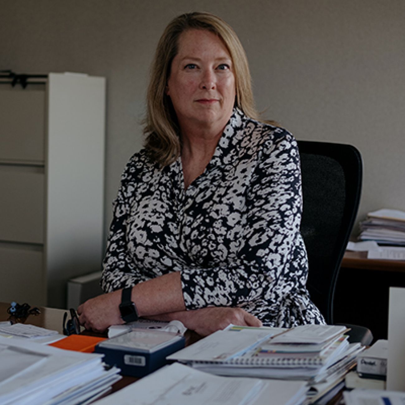 Laura Appel in the office