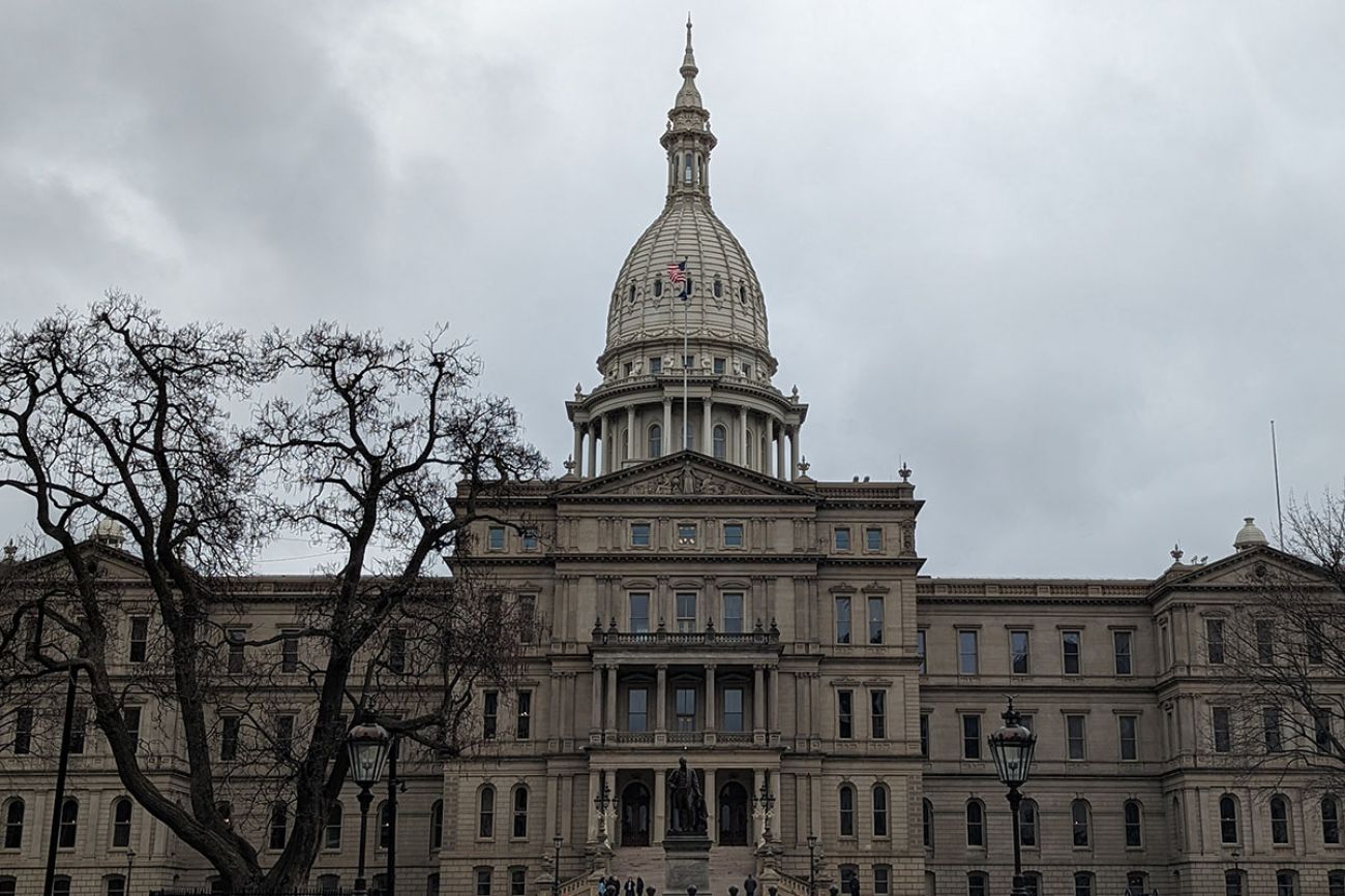 outside the michigan capitol
