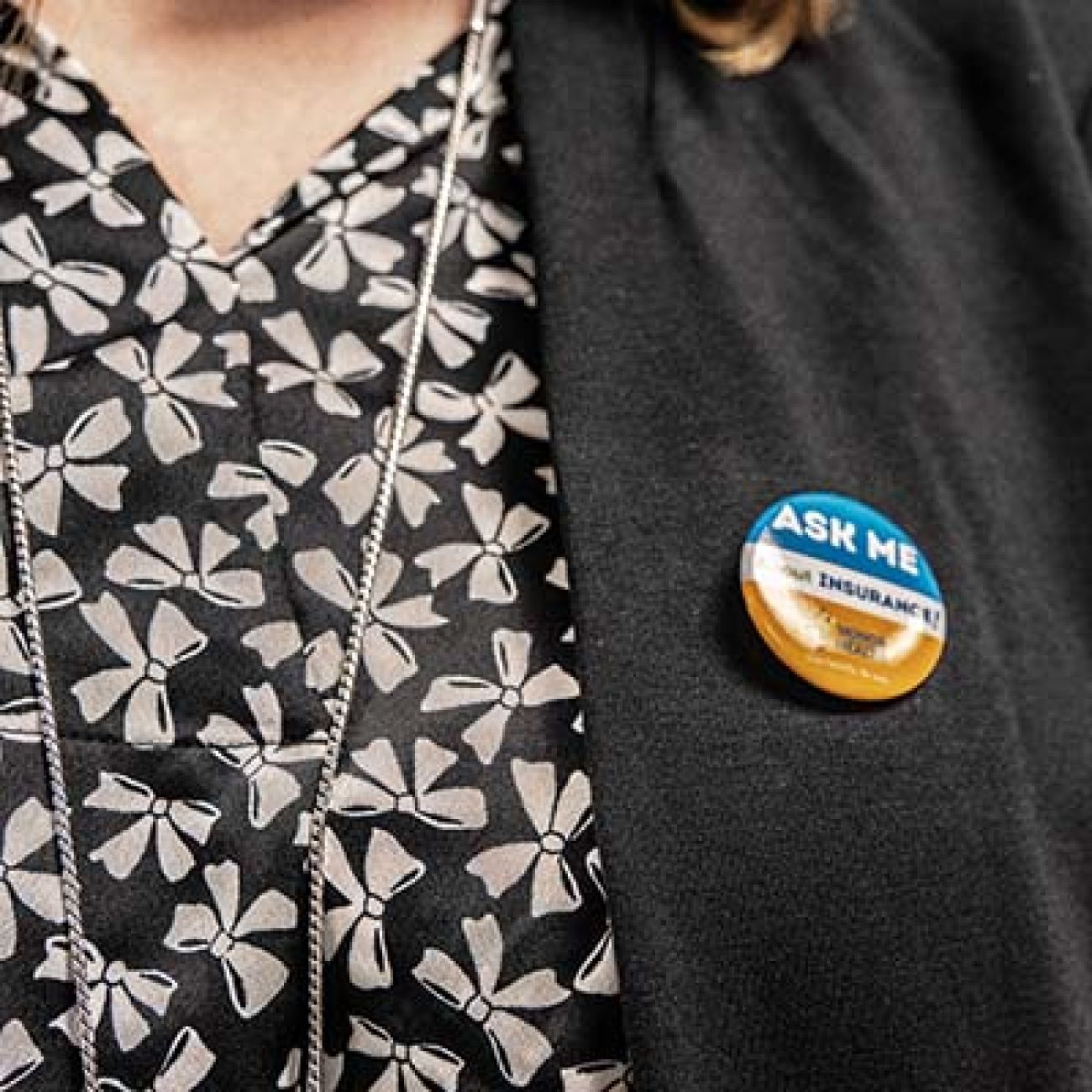 a button saying "ask me about insurance"