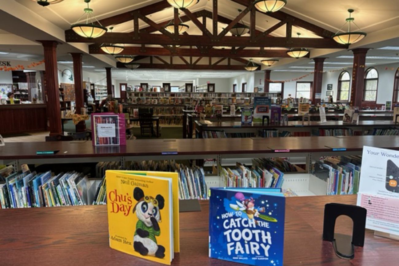 inside the Patmos Library in Ottawa County, Mich.