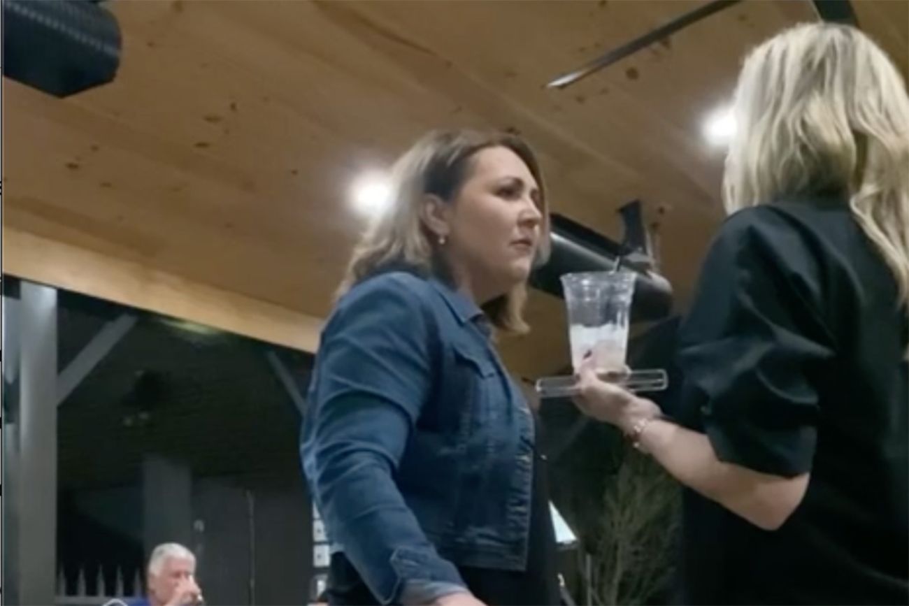 Melissa Pehlis and Kalamazoo GOP Chair Kelly Sackett