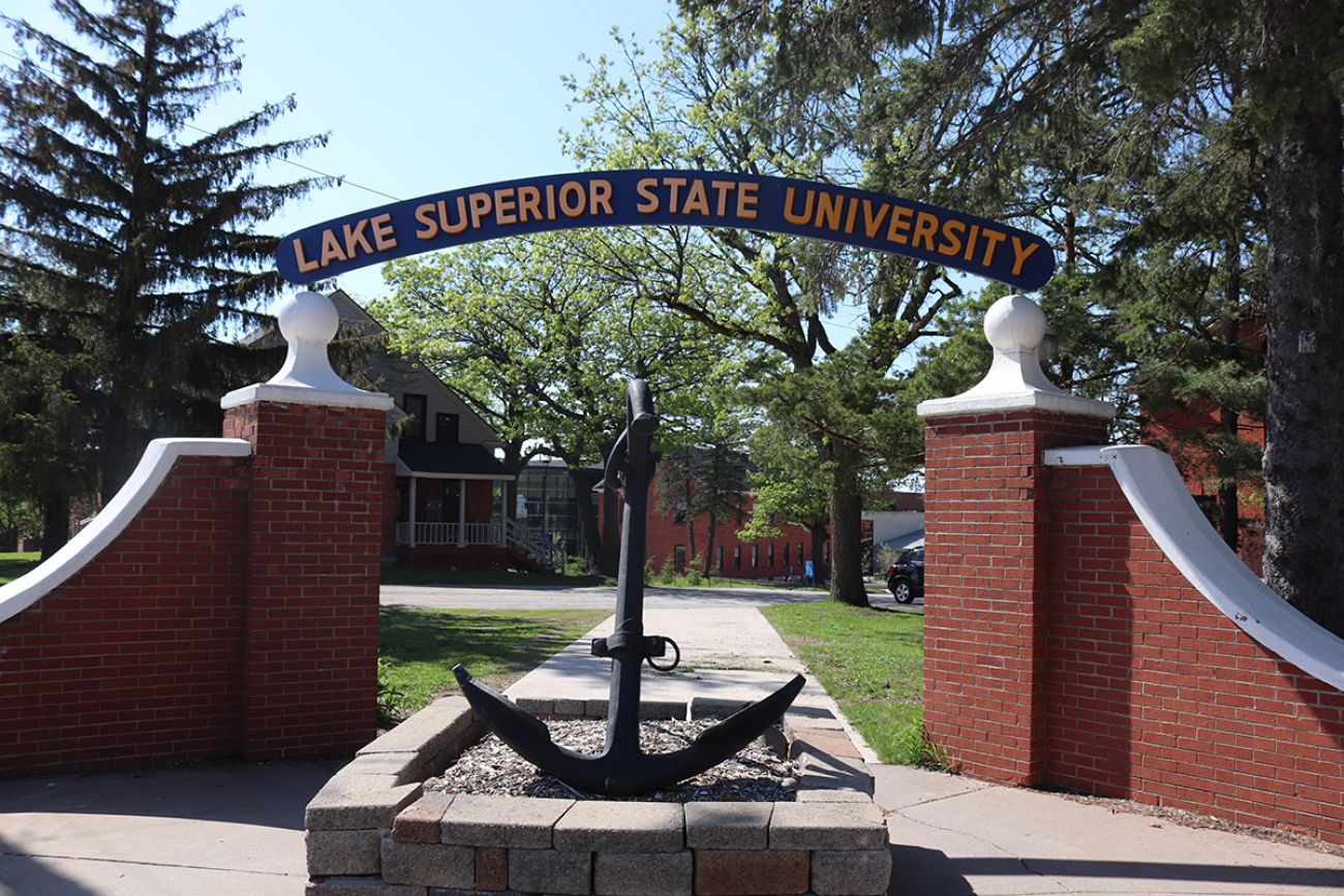 Lake Superior State University sign