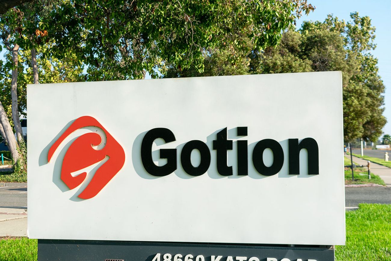 Gotion sign and logo at energy solutions company headquarters in Silicon Valley - Fremont, CA, USA