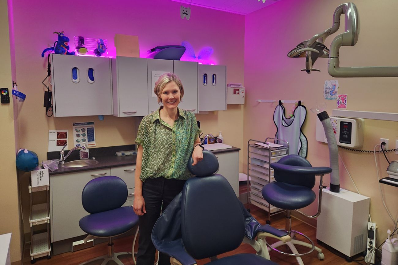 Dr. Kathryn Thornton in her clinic