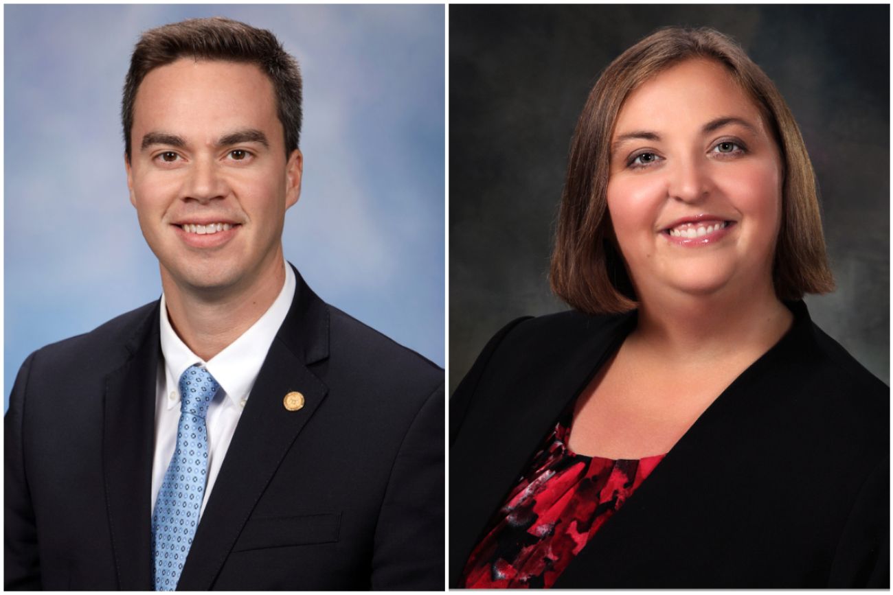 State Reps. Kevin Coleman and Lori Stone headshots