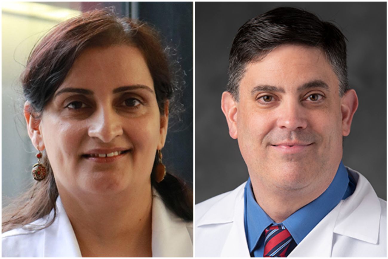 Drs. Teena Chopra and Dennis Cunningham