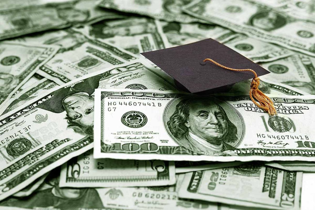 cash and cap and gown