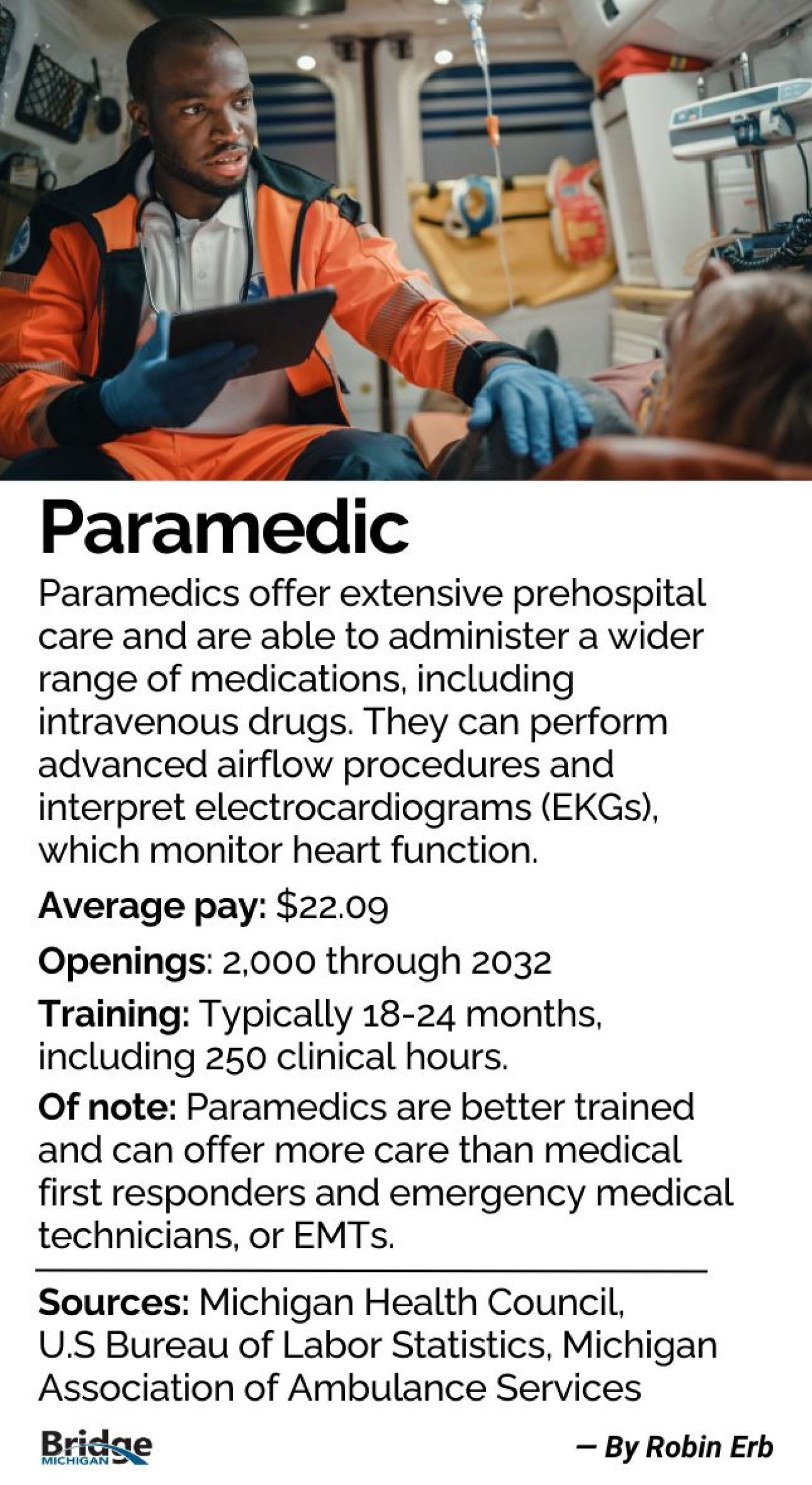information about becoming a paramedic