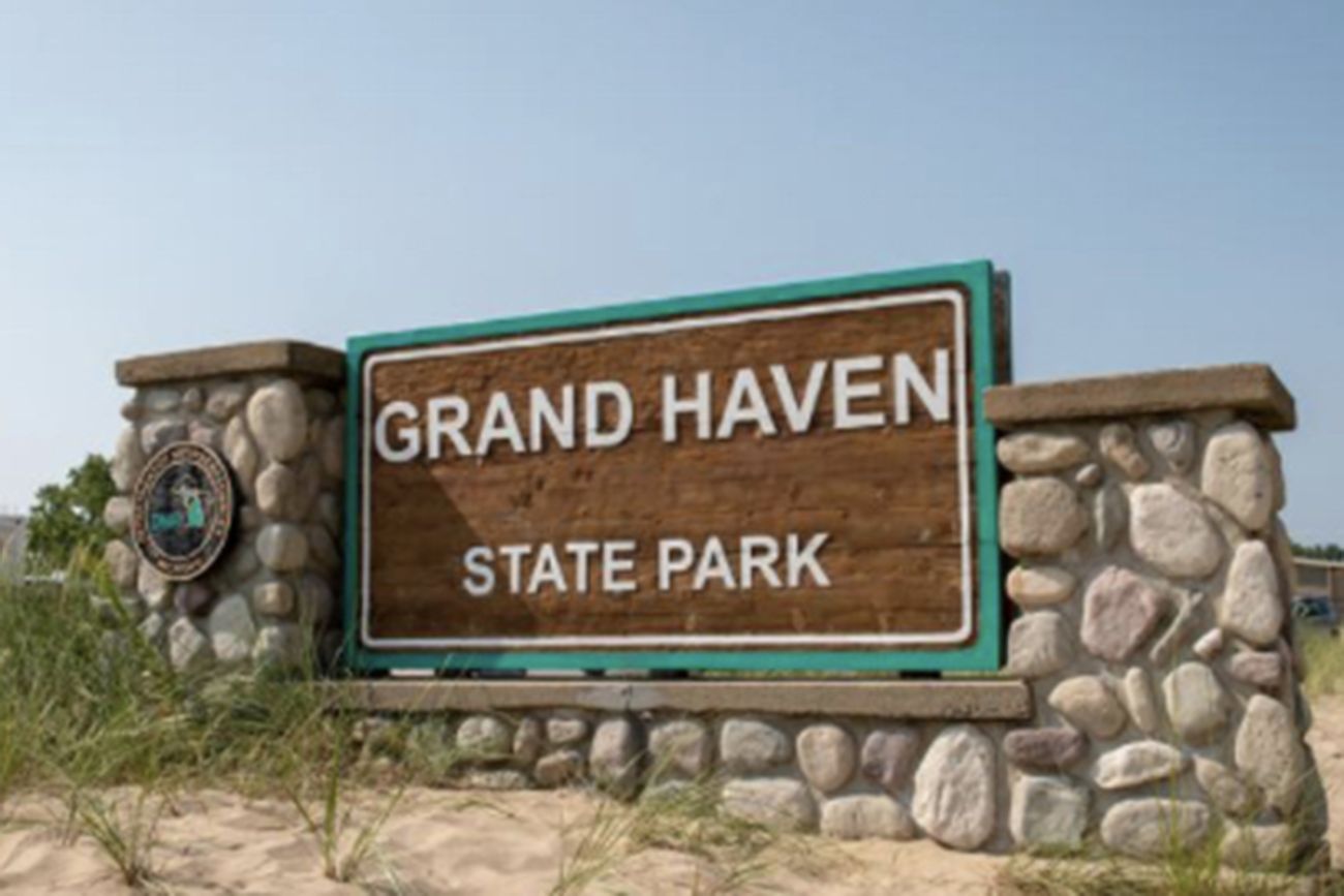 Grand Haven State Park sign