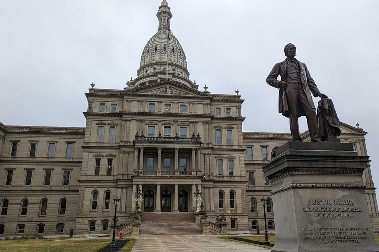 Michigan Capitol building in Lansing