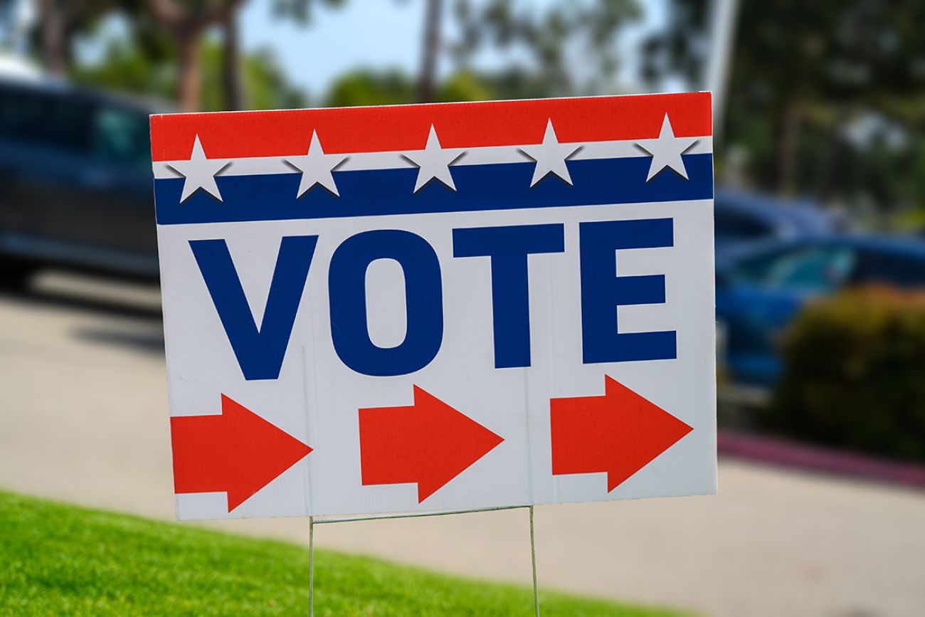 vote sign