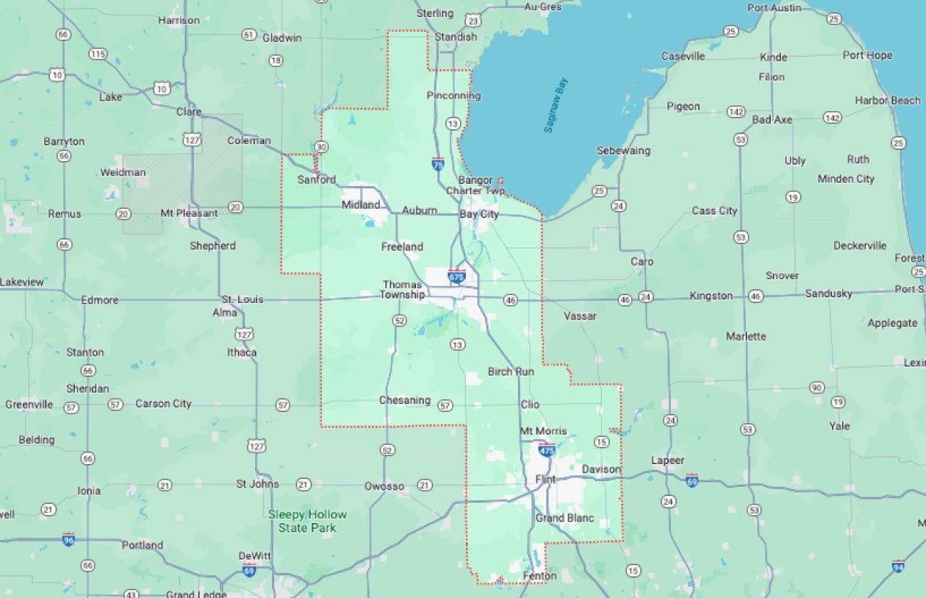 Michigan's 8th Congressional District map