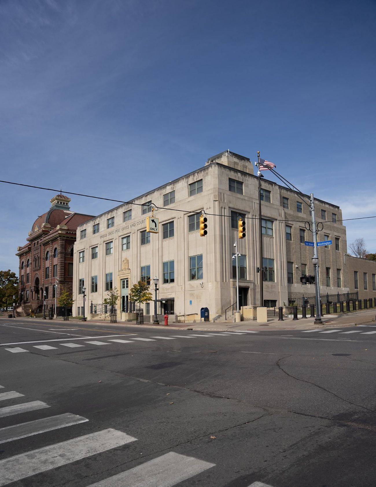 The current U.S. Post Office and courthouse building was built in 1937
