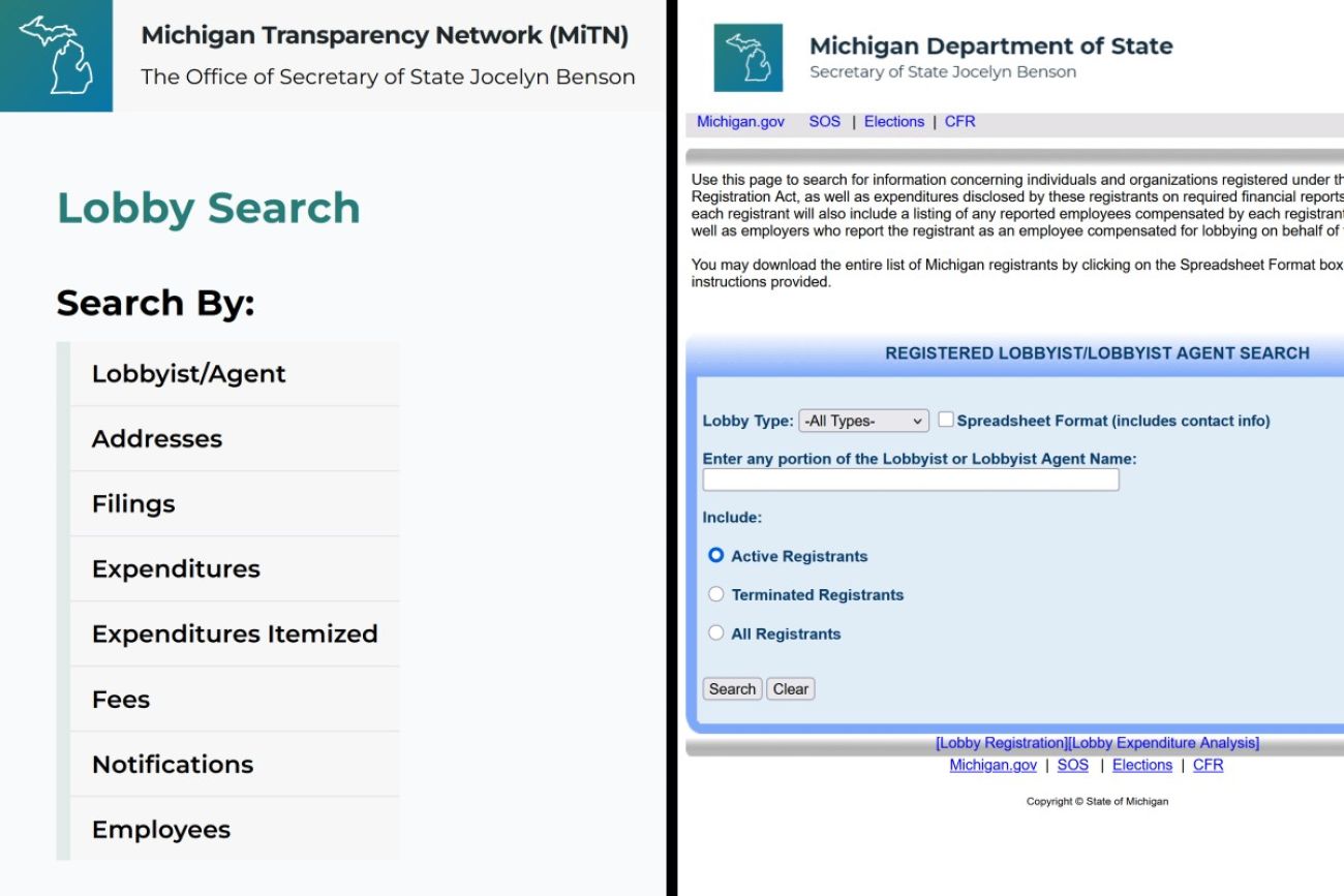State transparency websites