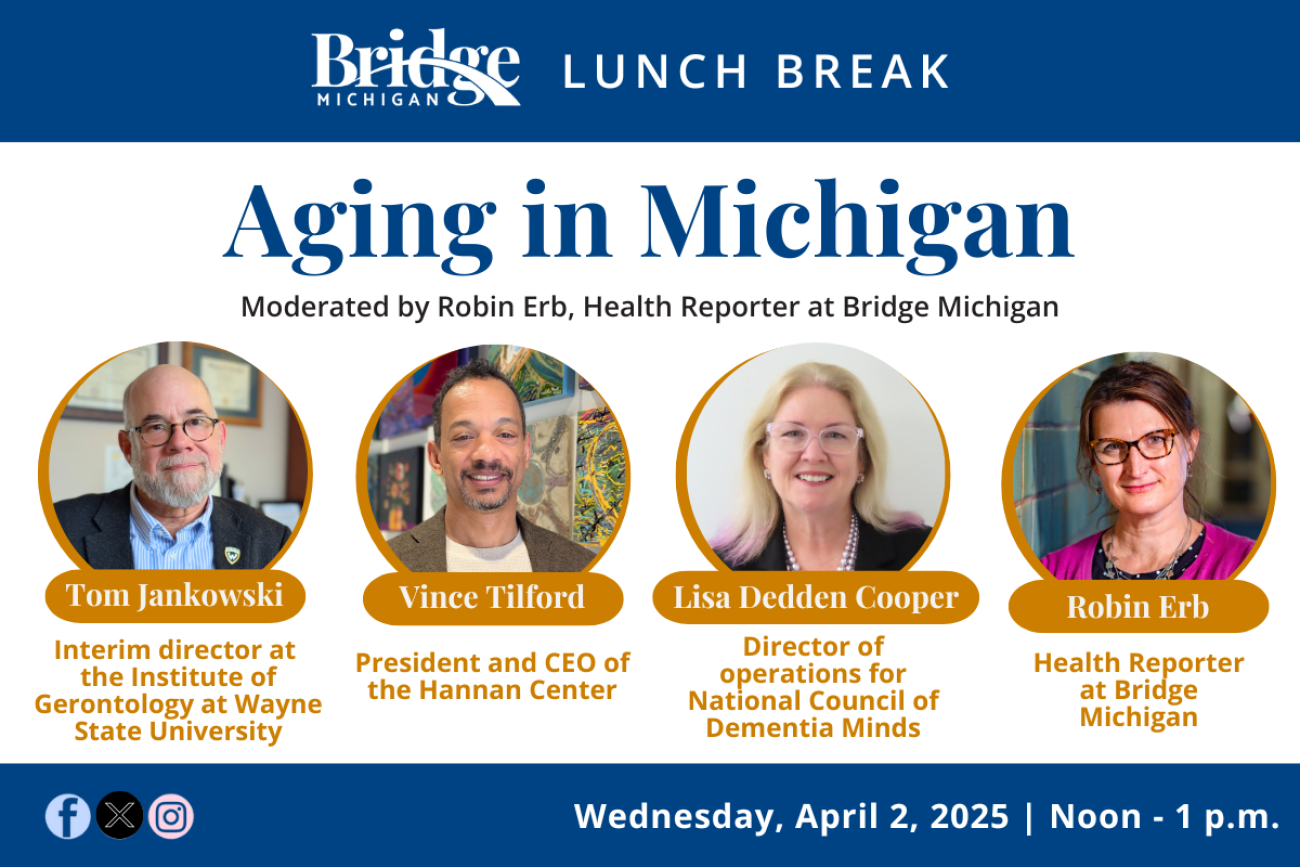 Aging in Michigan graphic.