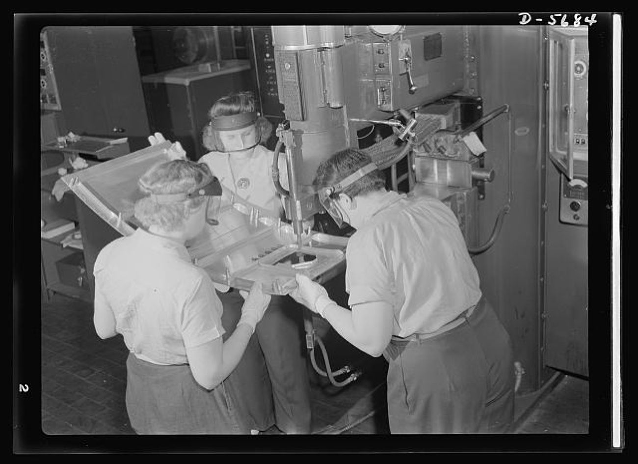 A historic photo of women at Willow Run in Michigan.