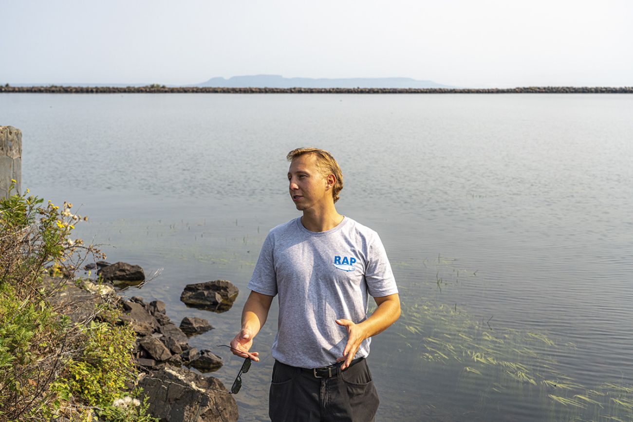 Tim Hollinger by the North Harbour.