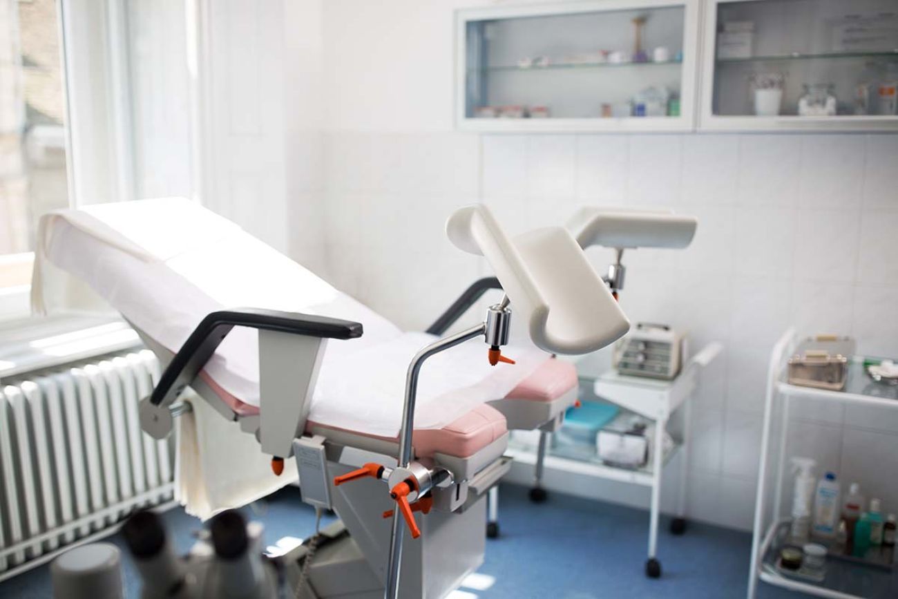 A gynecologist's office.